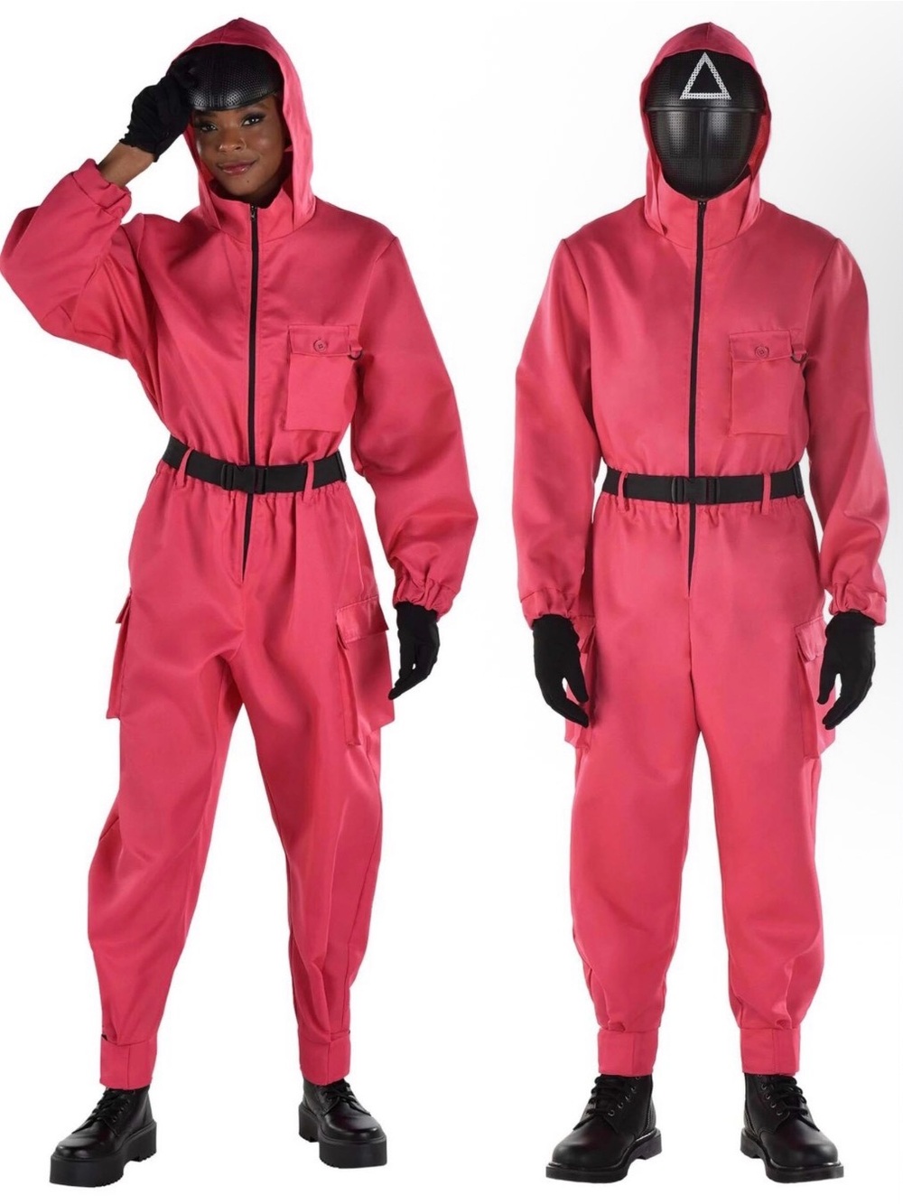 Adult S/M Squid Game Pink Guard Costume New With Tags